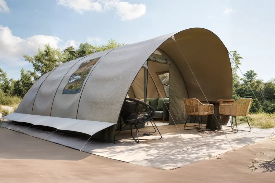 Visualisatie Dune Tent Deluxe op Camping Bakkum