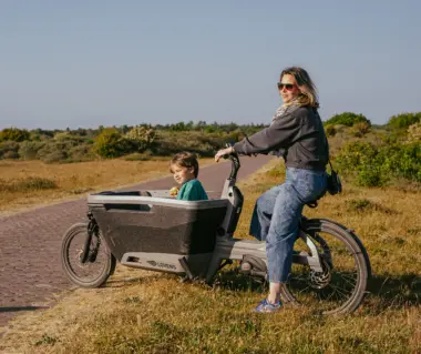 Bakfiets duinen staand
